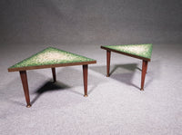 Pair of glass tile mosaic side tables - Genaro Alvarez - 1950s BY GETANO