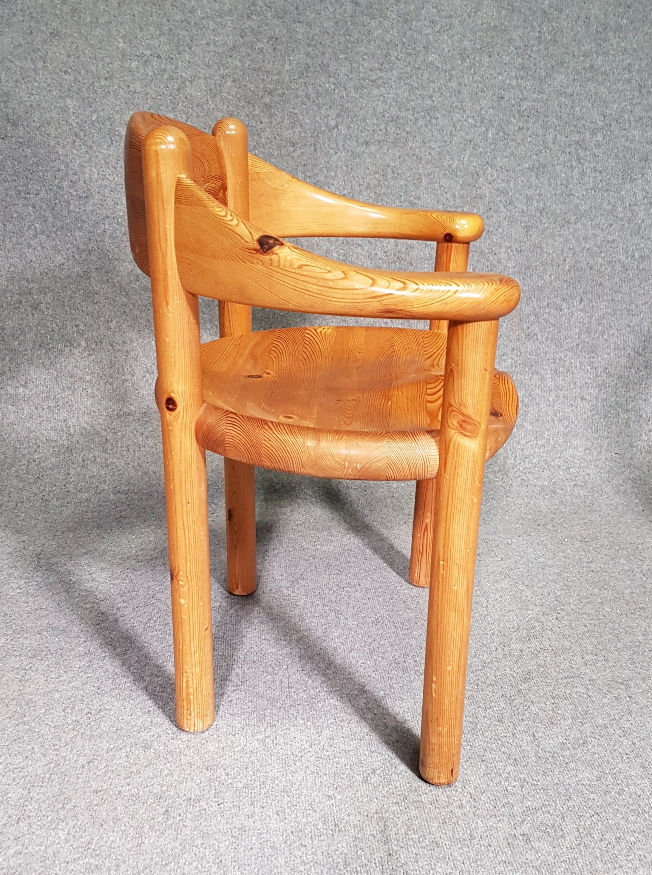4 vintage grenen fauteuils Rainer Daumiller voor Hirtshals Sawmill