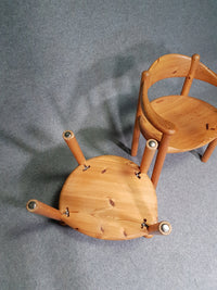 4 vintage grenen fauteuils Rainer Daumiller voor Hirtshals Sawmill