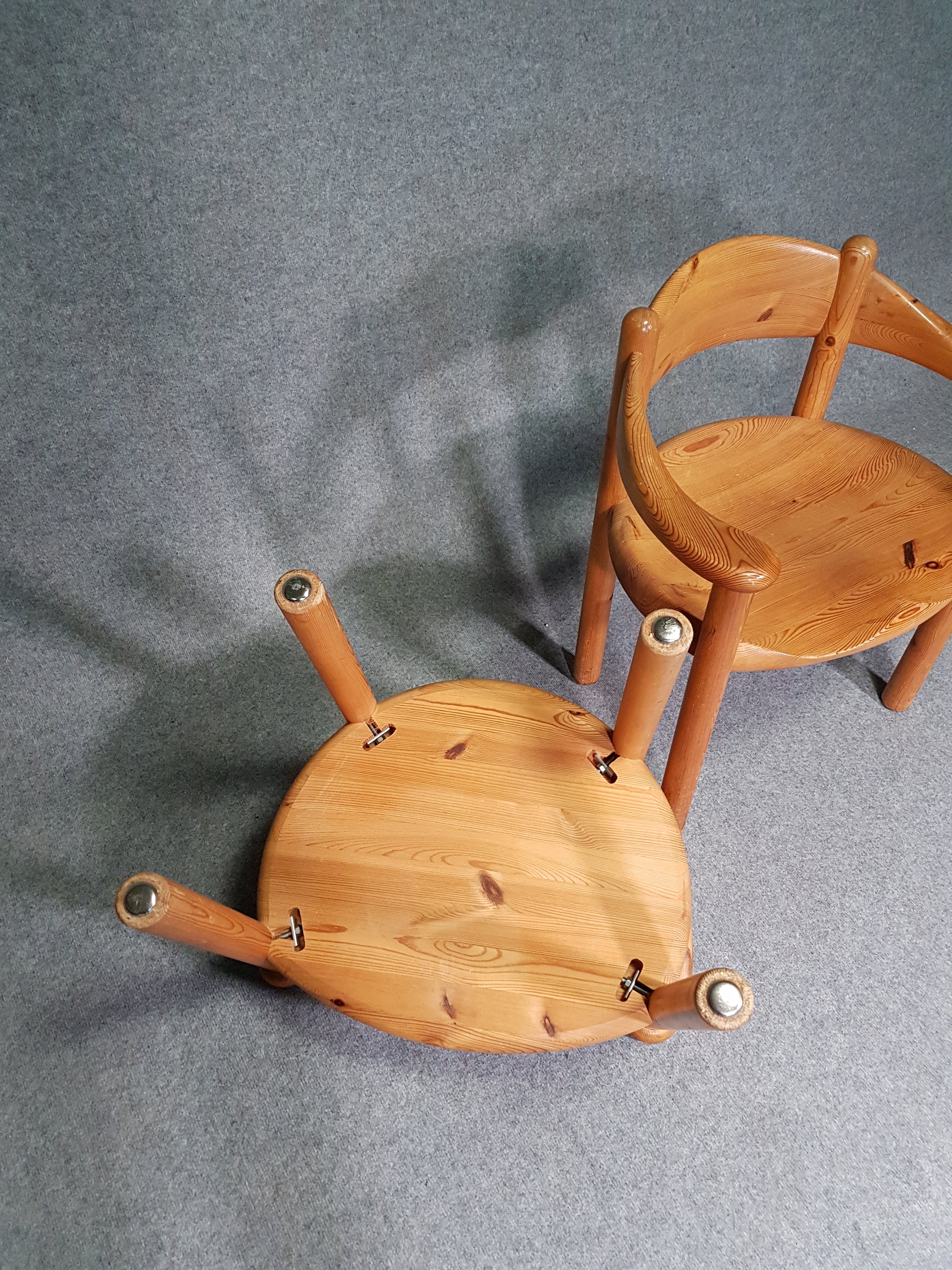 4 vintage grenen fauteuils Rainer Daumiller voor Hirtshals Sawmill