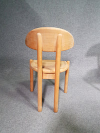 6 x chairs in solid maple by Ansager Møbler, Denmark. Danish craftsmanship