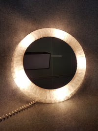 XXL Round mirror Hillebrand - 1970s