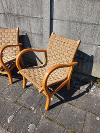Bauhaus arm chairs, designed by German Erich Dieckmann in the 1930s.