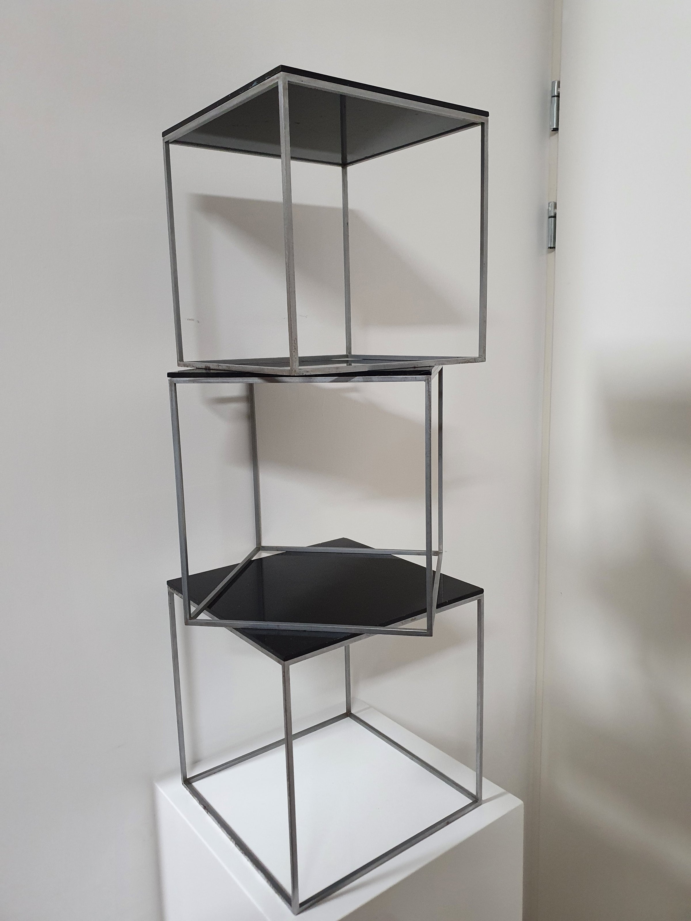 Early rare nesting tables model PK-71 designed by Poul Kjærholm.