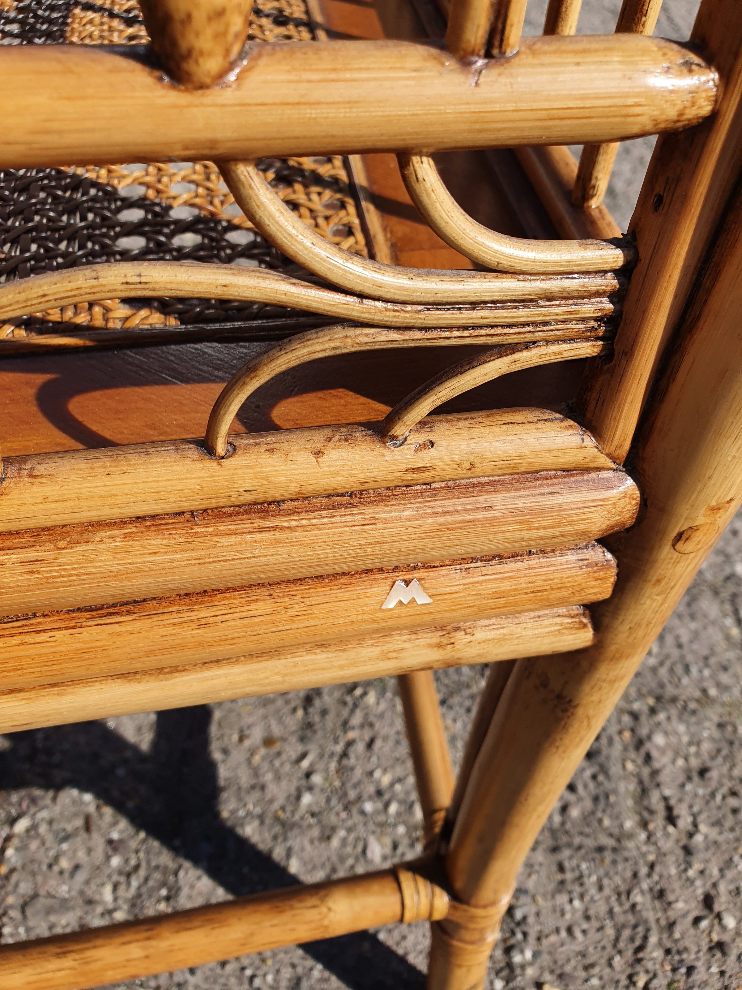 4 x mcguire rotan stoel gemerkt Chinoiserie Chique bamboe