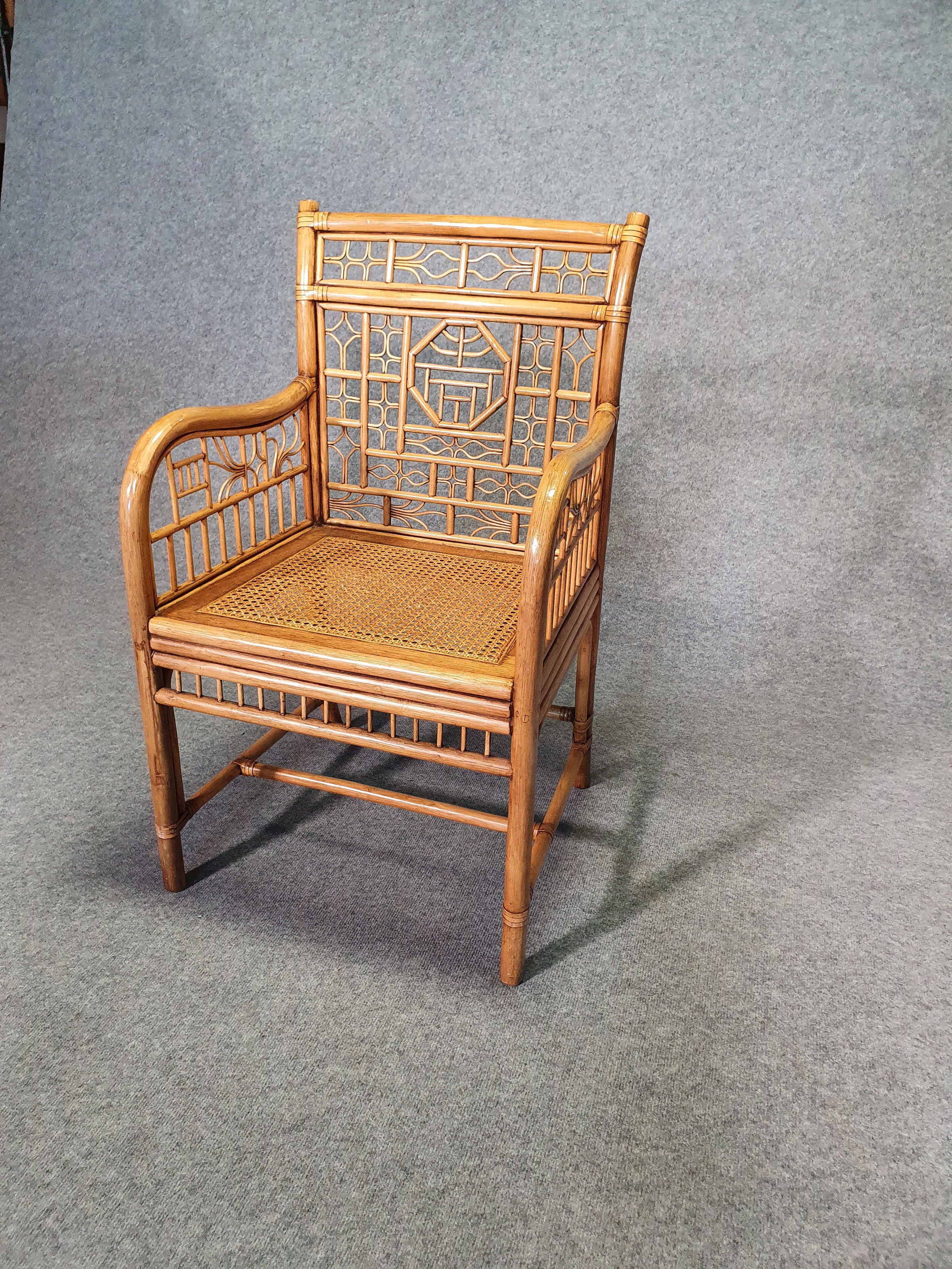 4 x mcguire rotan stoel gemerkt Chinoiserie Chique bamboe