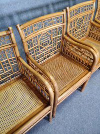 4 x mcguire rotan stoel gemerkt Chinoiserie Chique bamboe