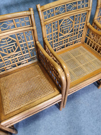 4 x mcguire rotan stoel gemerkt Chinoiserie Chique bamboe