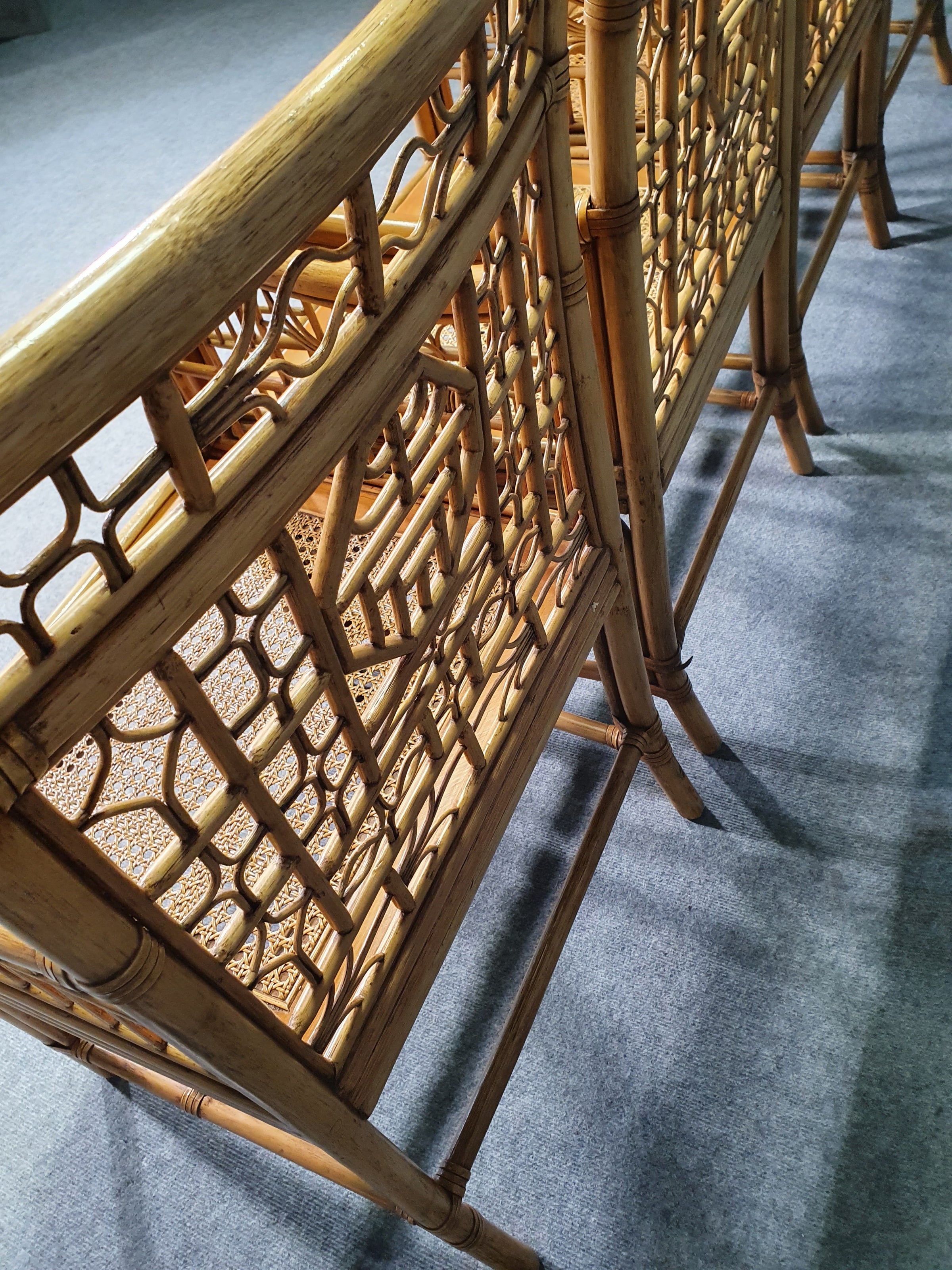 4 x mcguire rotan stoel gemerkt Chinoiserie Chique bamboe