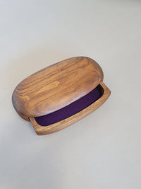 Koa wood jewelry box by Dean Santner, 1980s , 8.5 x 36 x 19 cm