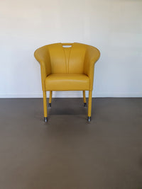 Paolo Piva- rare model - 4 Leather Armchairs Auretta , Edition Wittmann, circa 1980