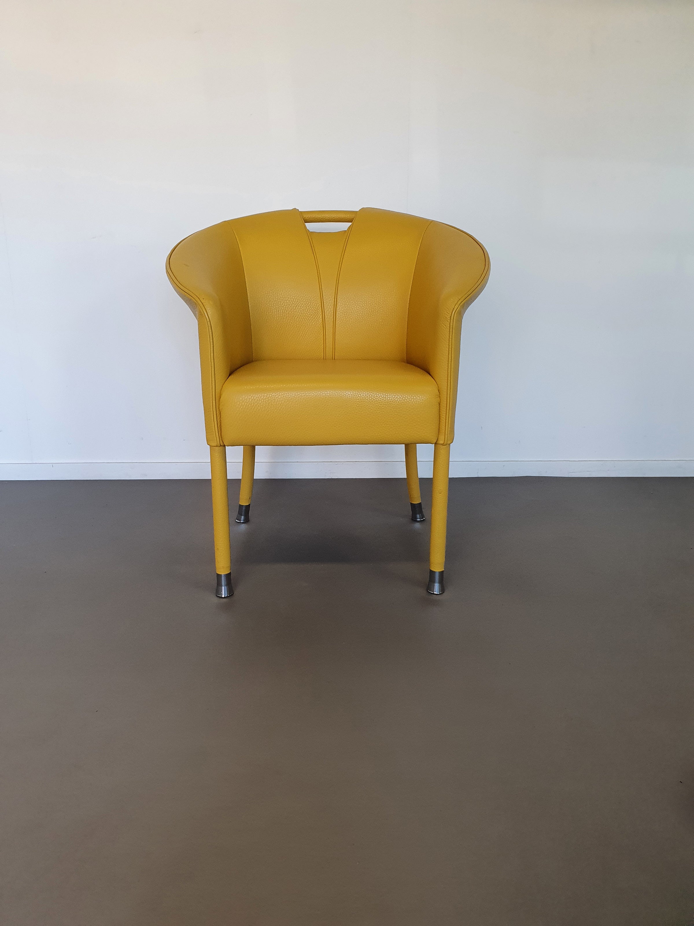 Paolo Piva- rare model - 4 Leather Armchairs Auretta , Edition Wittmann, circa 1980