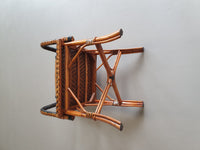 4 x rotan bamboe eetkamerstoelen