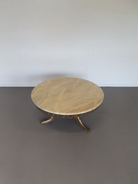 1960s marble coffee table. marble top / fire-gilded base with many details
