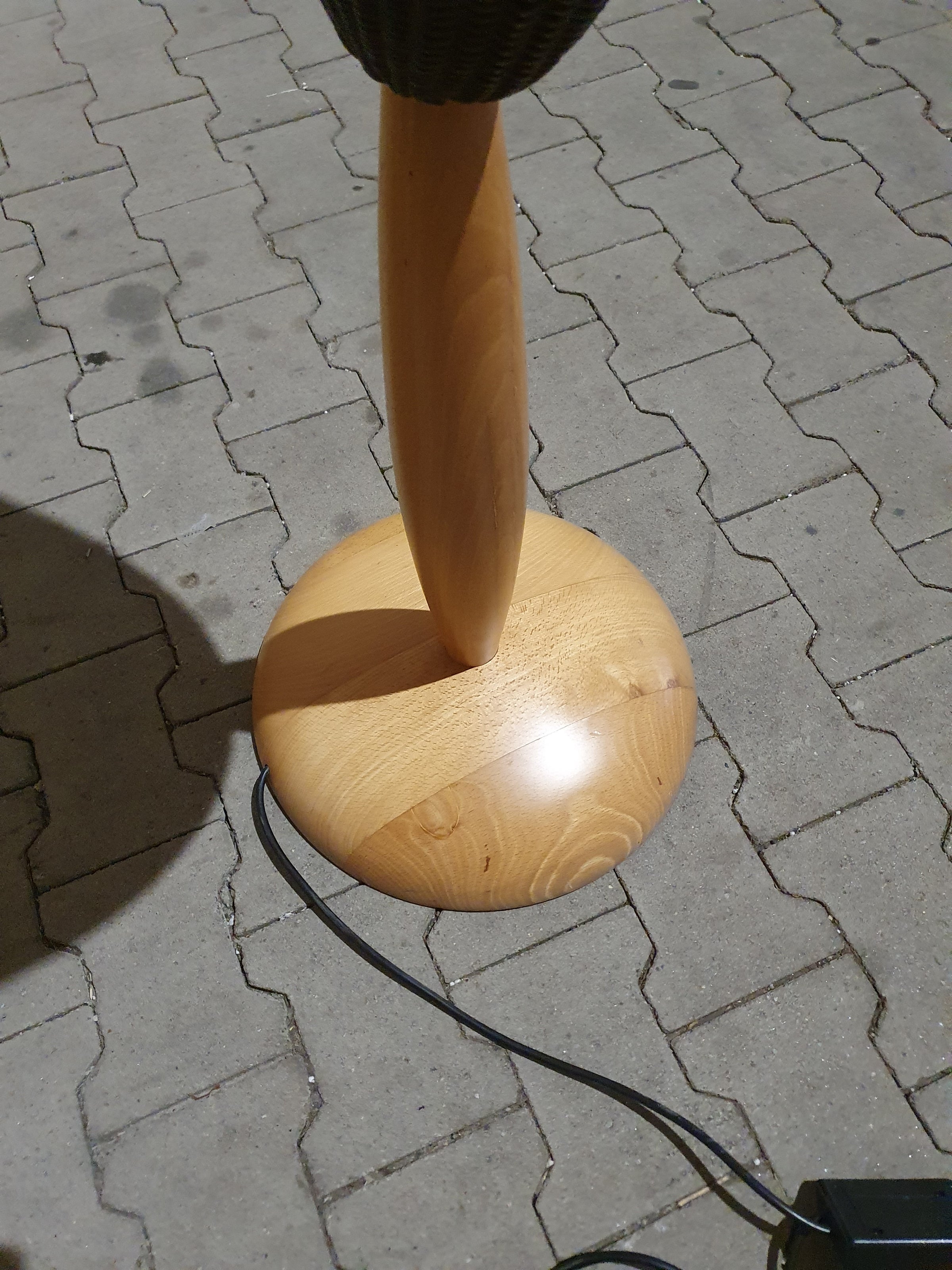 Marco Agnoli voor Pierantonio Bonacina / Flûte / 2 x / XL 180 cm rieten vloerlampen uit 1991
