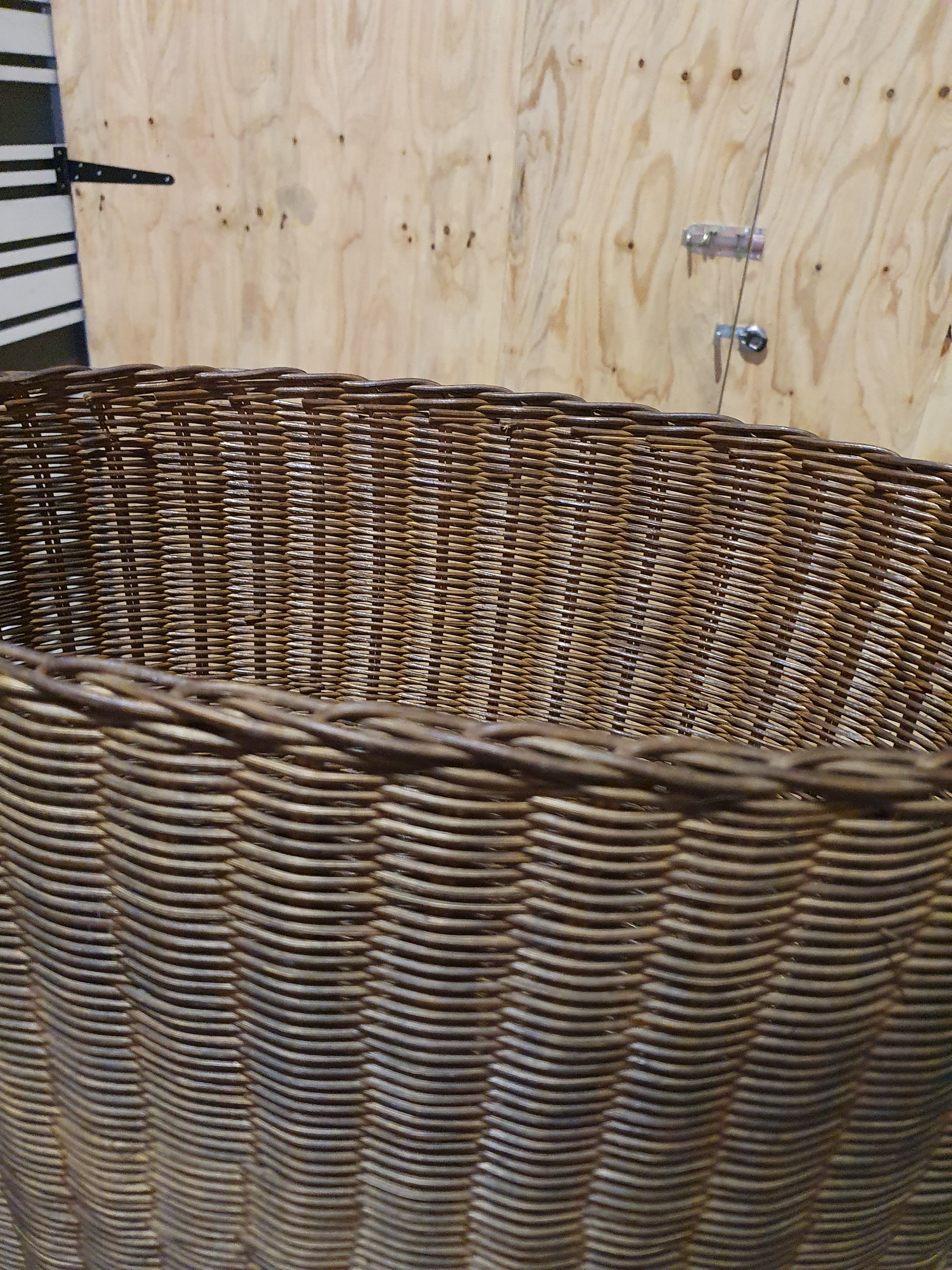 Marco Agnoli voor Pierantonio Bonacina / Flûte / 2 x / XL 180 cm rieten vloerlampen uit 1991