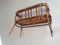 Zeldzame Thonet bank, niet gemerkt.
 Breedte 107/ hoogte 80 / diepte 50/ zithoogte 47 cm