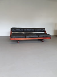 Gianni Songia Zwarte leren slaapbank model GS-195 voor Sormani, Italië, 1963

 #giannisongia #dakbedekking #sormani