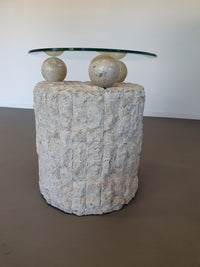 Set of Mid-Century Post-Modern Magnussen Ponte fosile /mactan Coffee Table, 1980s