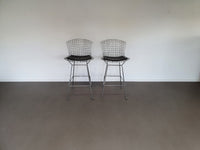 Set of 2 Harry Bertoia bar stools for Knoll.