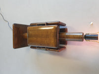 Large brutalist floorlamp 26 x 26 x 96 cm  total height. Mid century modern
