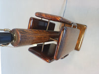 Large brutalist floorlamp 26 x 26 x 96 cm  total height. Mid century modern
