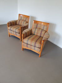 SET GIORGETTI NEW GALLERY LOW ARM CHAIRS BY UMBERTO ASNAGO