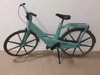 Vintage blauwe plastic fiets Itera van Volvo Zweden, jaren 80