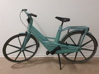 Vintage blauwe plastic fiets Itera van Volvo Zweden, jaren 80