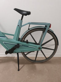 Vintage blauwe plastic fiets Itera van Volvo Zweden, jaren 80