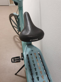 Vintage blauwe plastic fiets Itera van Volvo Zweden, jaren 80