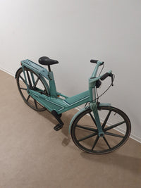 Vintage blauwe plastic fiets Itera van Volvo Zweden, jaren 80