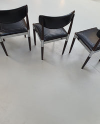 4 x retro dining chair Chrome, wood ,vinyl.
Very good condition.