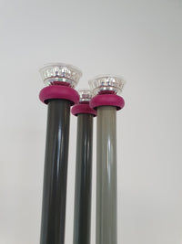Trilumen vloerlamp van Hans Von Klier voor Bilumen Milano. Lamp gebruikt halogeenlampen. Vloerlamp meet 175 x 30 cm