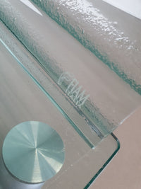 Onda-serie glazen mediakast van Ron Arad voor Fiam, Italië, 1980