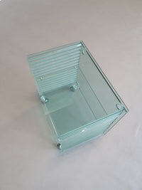 Onda-serie glazen mediakast van Ron Arad voor Fiam, Italië, 1980