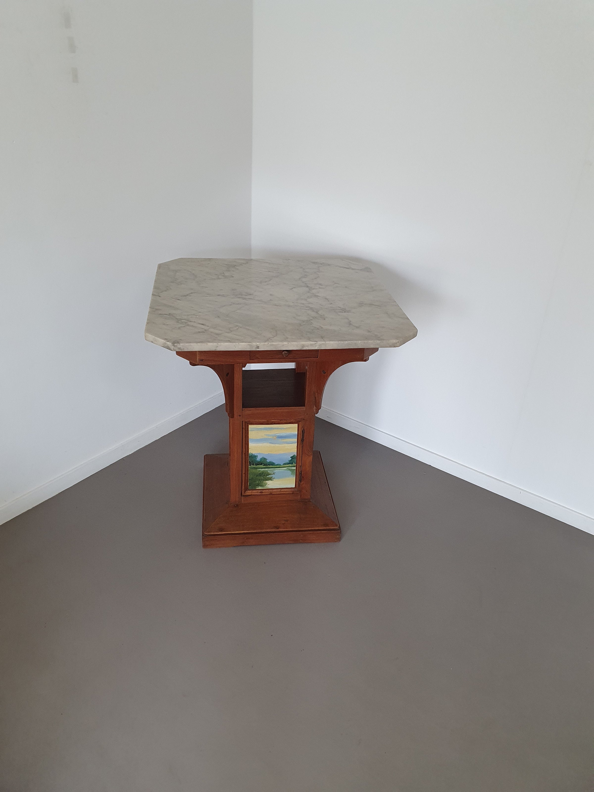 JUAL MEJA INDONESIË TAFEL / MARMEREN BLAD / betaaltafel / Betaaltafel