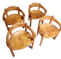 4 vintage grenen fauteuils Rainer Daumiller voor Hirtshals Sawmill