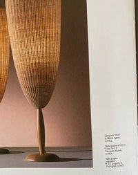 Marco Agnoli voor Pierantonio Bonacina / Flûte / 2 x / XL 180 cm rieten vloerlampen uit 1991