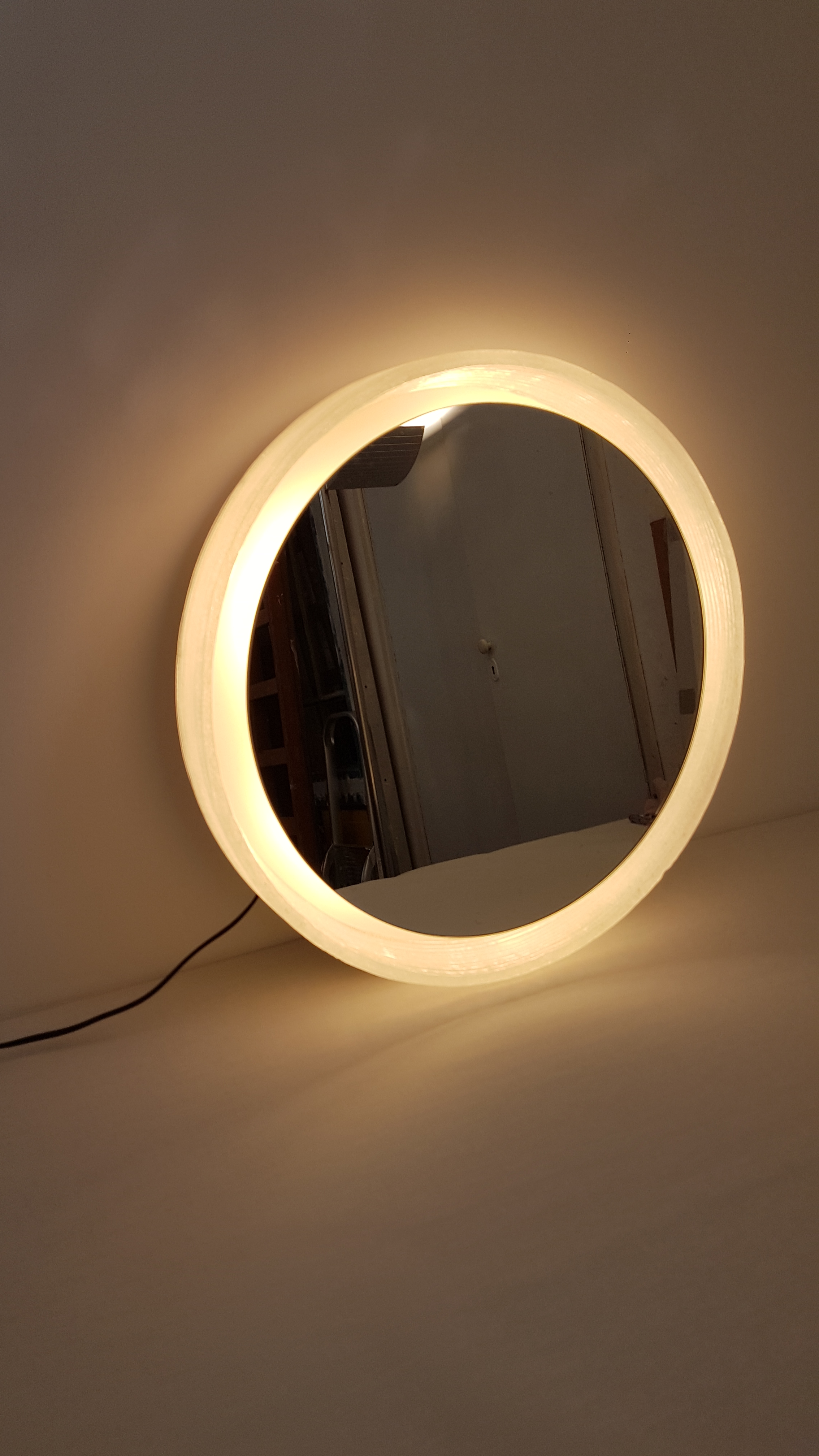 Round Hillebrand mirror - 1970s