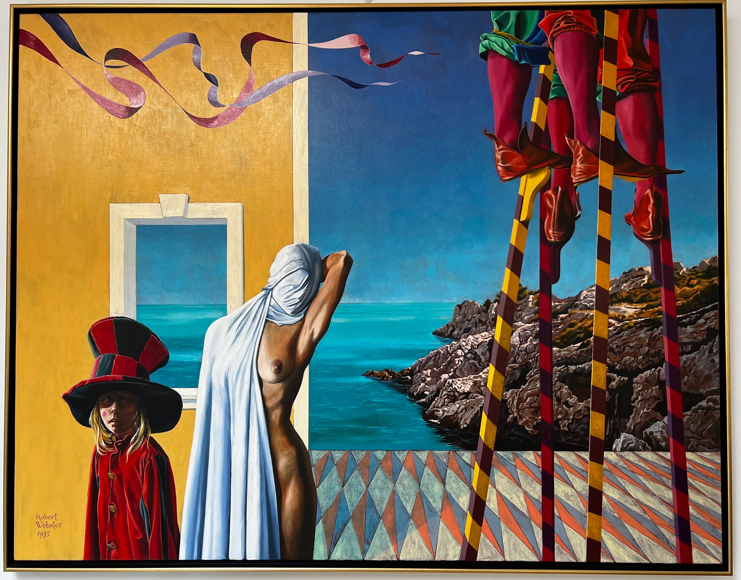 Painting Robert Webster " Commedia dell arte" 1995